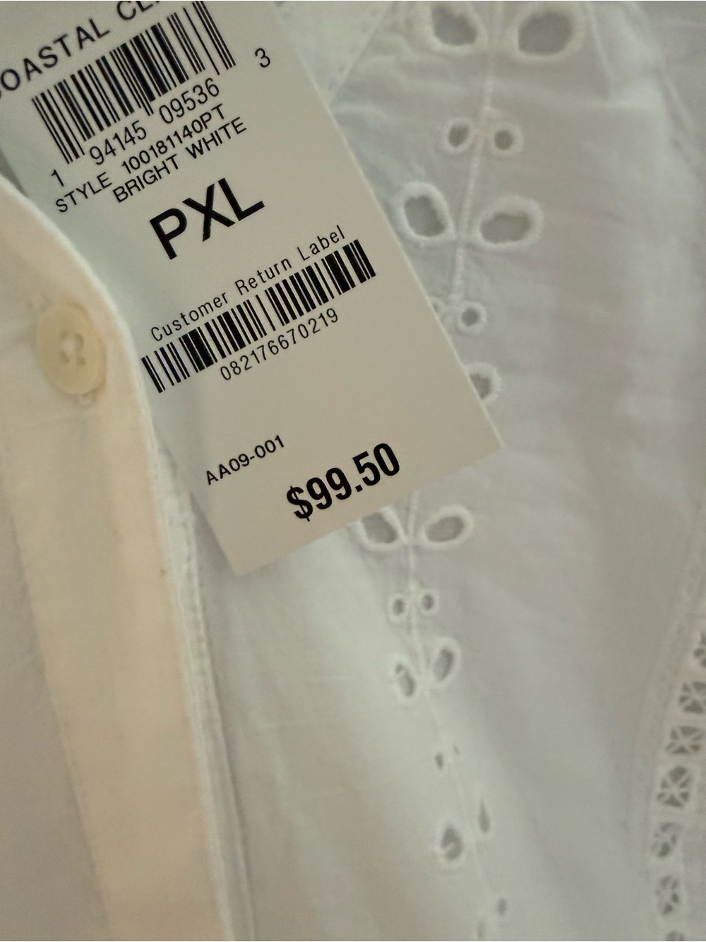 Style & Co. White Eyelet Maxi Dress - Picture 3 of 5